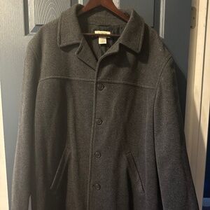 J. Crew Men's Wool Coat in Charocal